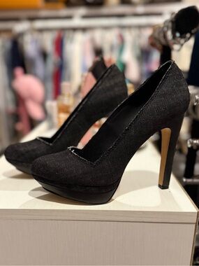 Diesel Black Denim Pumps- Size 37